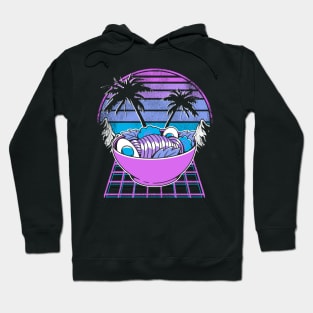 Ramen Bowl 90s Retrowave Synthwave Pastel Goth Hoodie